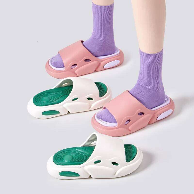 KIDMI Platform Flat Fashion Women EVA Summer Beach Slippers Home Bathroom Sandals New Unisex Shoes