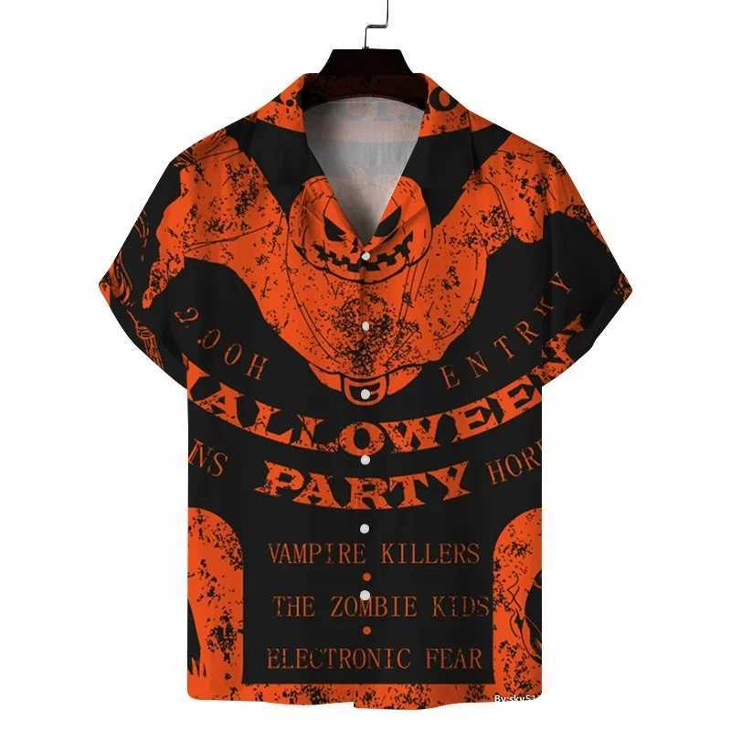 Summer Mens Casual Printed Floral Short Sleeved Cardigan Hawaiian Cuban Collar Shirt for Men M260305