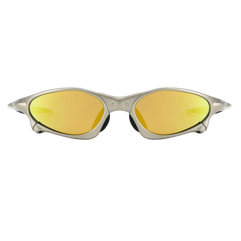 Zinc Alloy Sand Silver Frame European American Polarized For Men And Women Trendy Outdoor Sports Cycling Driving Sunglasses High-Quality