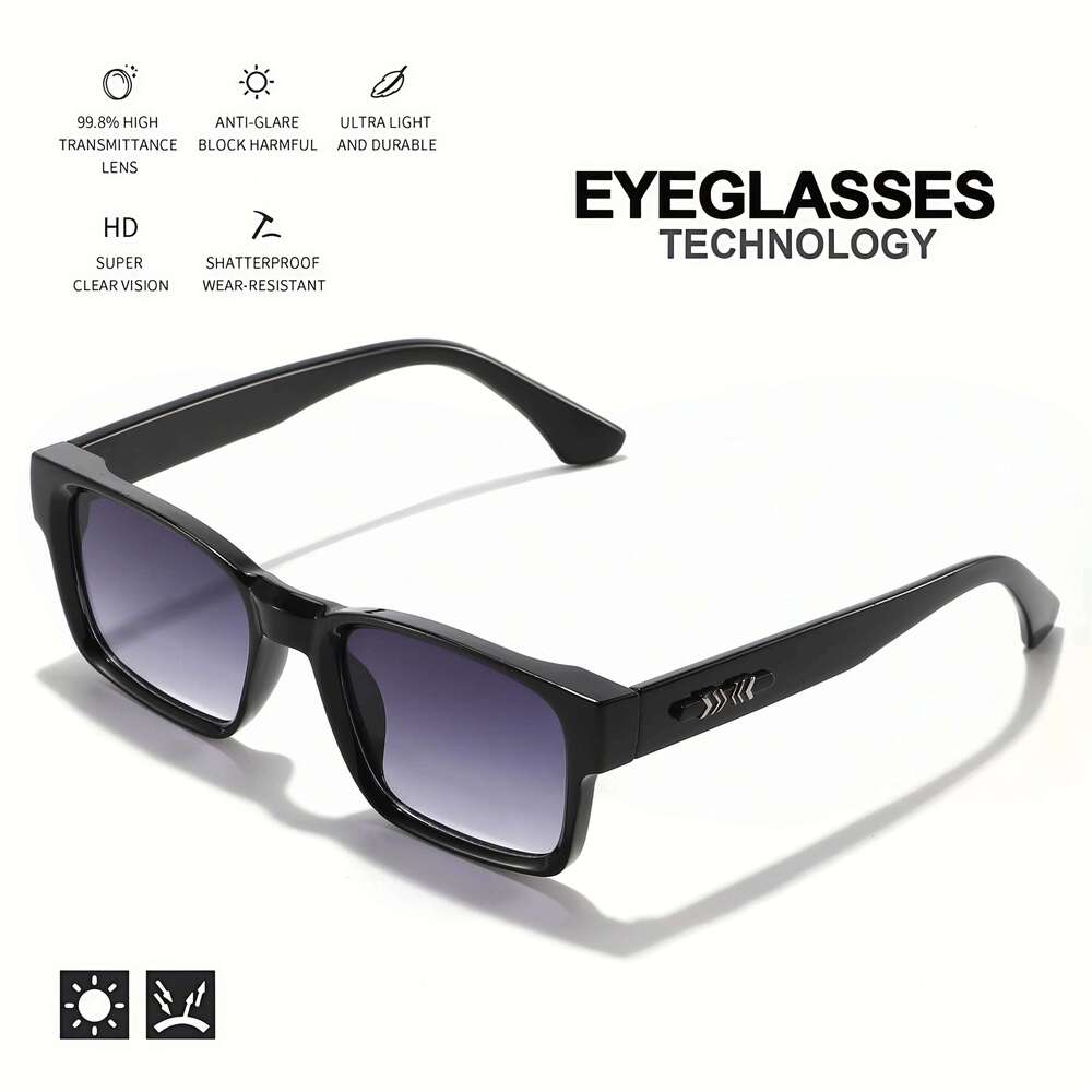Retro Punk Fashion Sunglasses - Square Protective Frame, UV400 Unisex for Outdoor Adventures & Casual Style Z260305