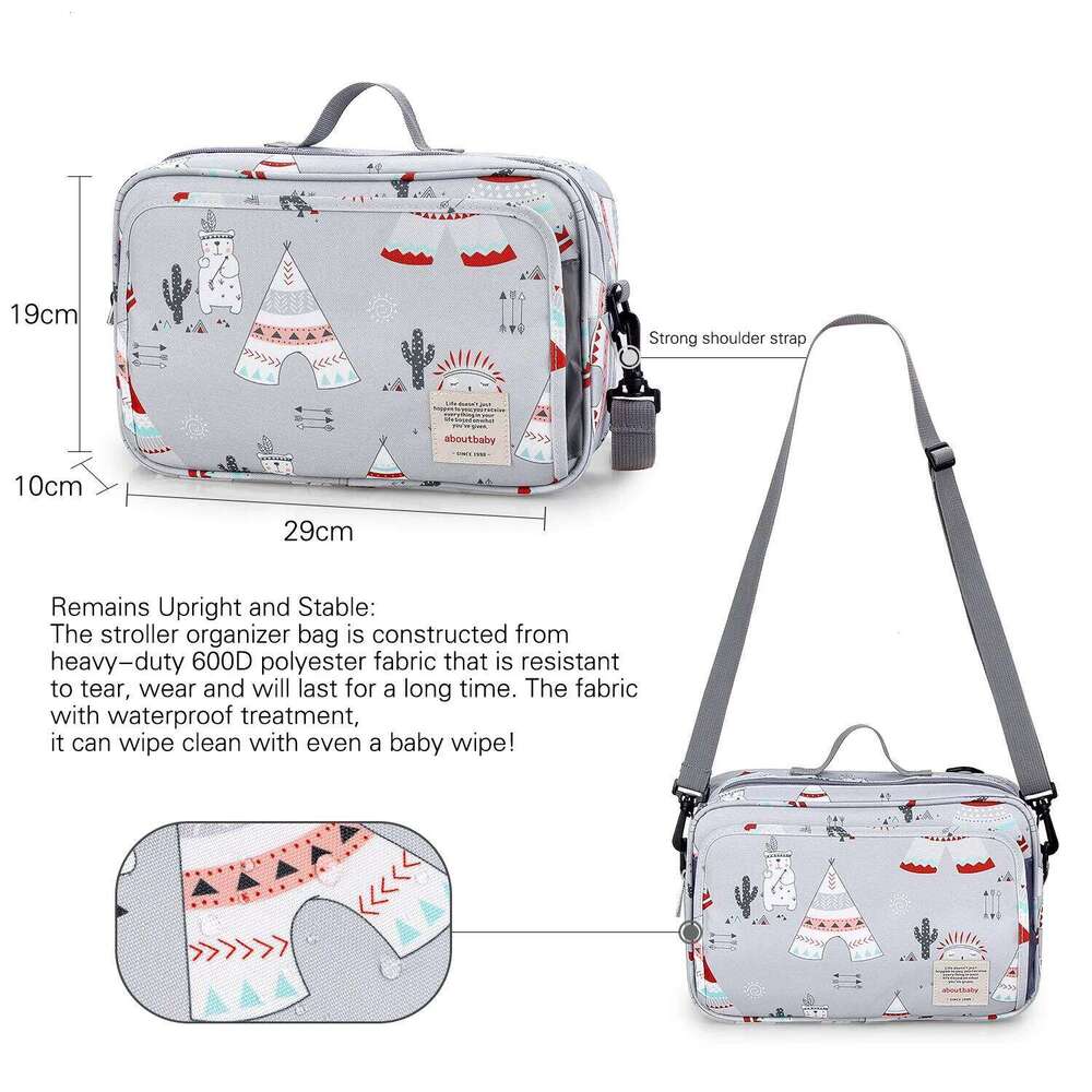 Waterproof Baby Mummy Bags Fashion Prints WetDry for Disposable Reusable Maternity Diaper Bag Double Handle Wetbags Z260304