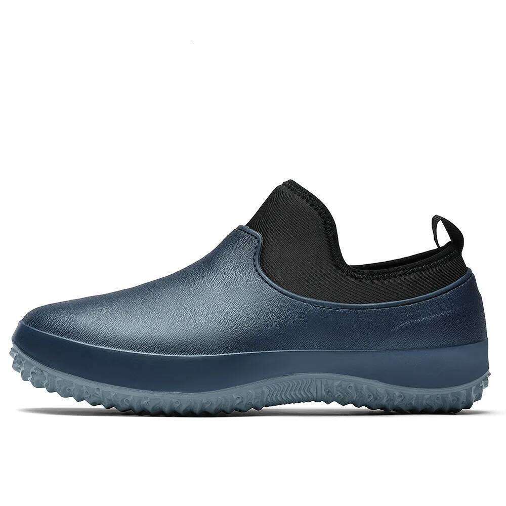 Kidmi Men Slippers Mens Work Shoes Slip On Water Resistant Walking Sneakers Waterproof Nonslip Food Service Chef Kitchen