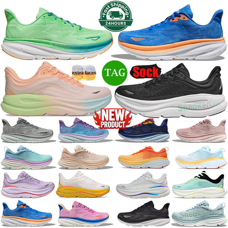 clifton 9 bondi 9 running shoes for men women designer mens outdoor bondi 8 sneakers triple black white pink harbor mist olive haze womens sports trainers runnners