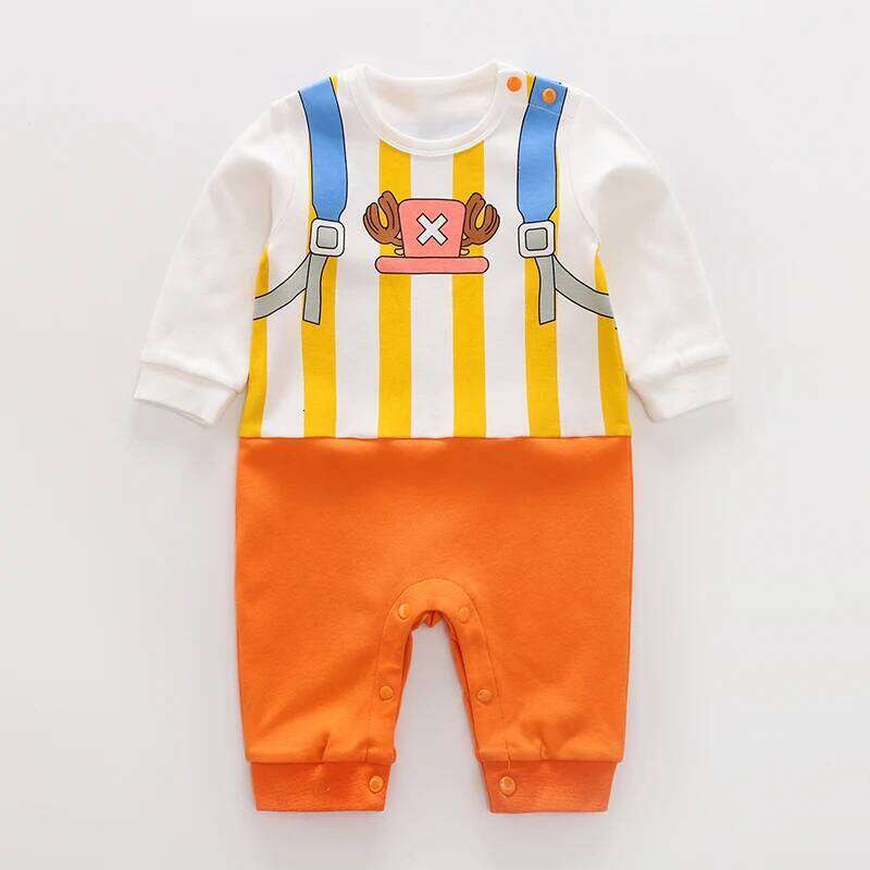 Newborn Baby Anime Cape Style Children Long Sleeve Cotton Bodysuit, Cute Kids Boys Girls Romper Z260304