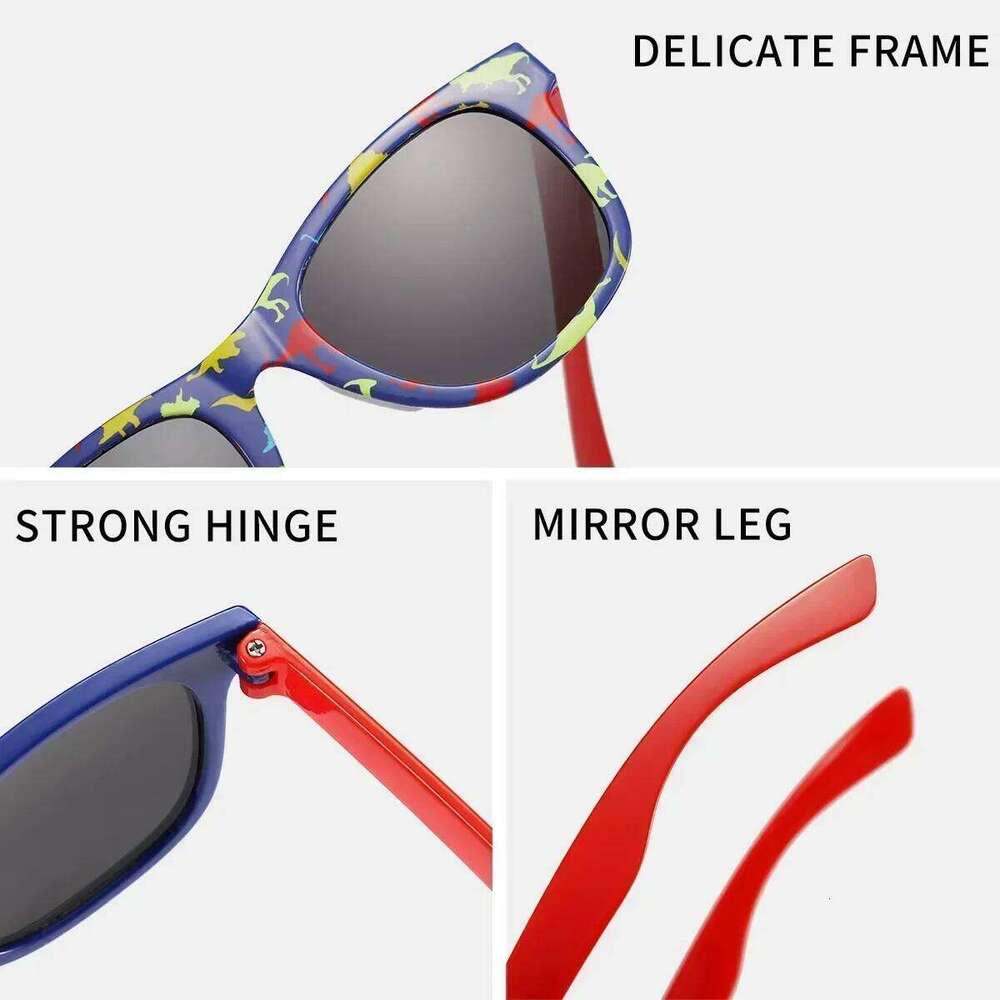 2024 Summer New Children's Dinosaur Outdoor Sunshade Sunglasses Kids Cartoon Cute Baby Trendy Sun Glasses Girls Boys Eyewear Z260305