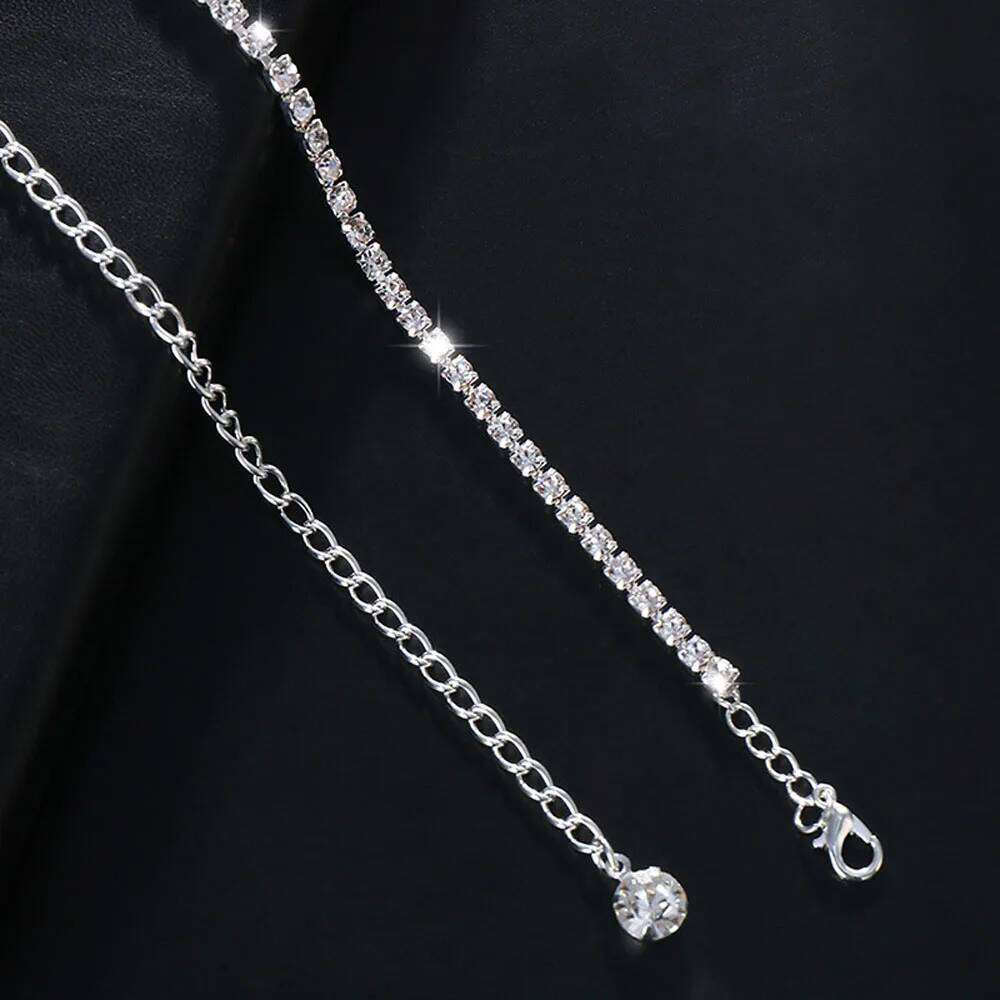 Simple Bling Rhinestone Belly Belt Jewelry for Women Summer Beach Water Drop Body Waist Chain Bikini Jewellery Gift S260304