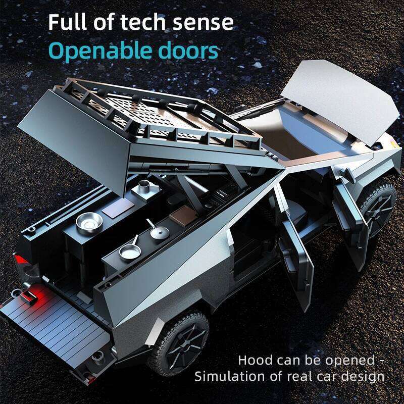 C8817 RC Alloy Car Model Simulation Off-Road Vehicle Camping Equipment Pickup Truck Kids Toys Boy Gifts Z260304