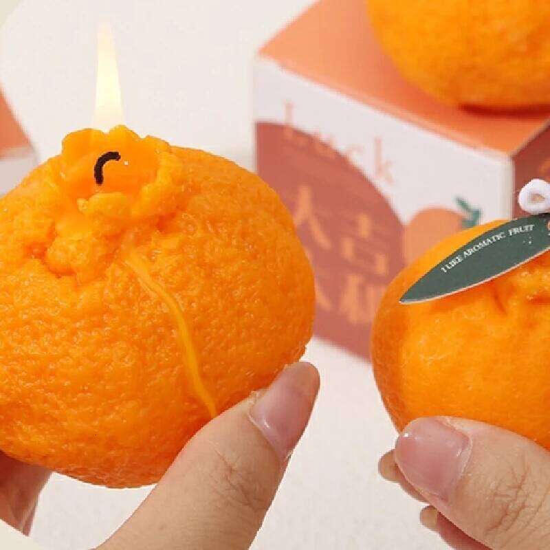 New Simulated Fruit Aromatherapy Orange Candle Box Wedding Party Decoration Ornament Birthday Christmas Gift W260304 W260305