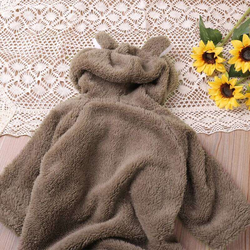 Humor Bear Autumn Cartoon Style Winter Long Sleeve Boys Girls Rompers Toddler Kids Playsuit Jumpsuits Baby Clothes Z260304