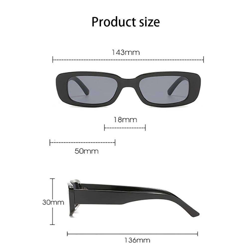 Lovatfirs Pack Square Sunglasses For Party Trip Women Men Different 12 Color UV Protection Z260305
