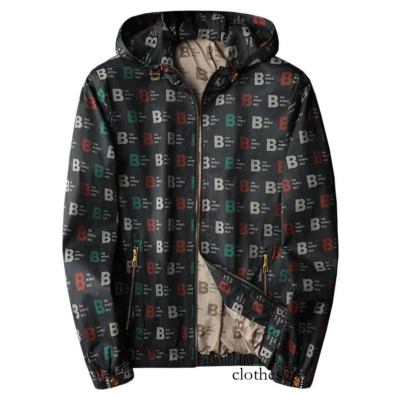 Ele plus Size Men's Jaet Hooded Printed Casual Outerwear Faionable Urban Sle Windproof Polyester/Nylon Cosite Fiber