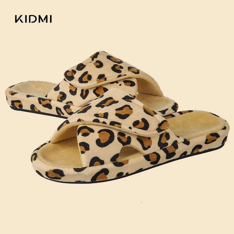 Kidmi Fashion Women Indoor Soft Orthopedic Home Summer Outdoor Open Toe Breathable Flat Slippers Arch Support