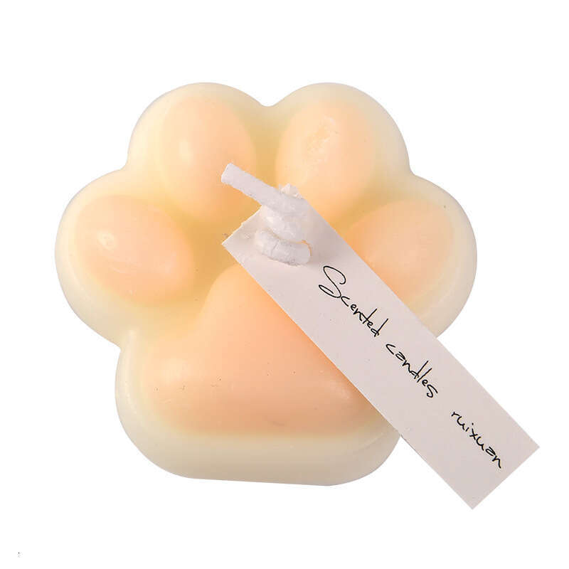 Cat Paw Peach Smokeless Non-Damaging to Skin Couple Mood Solid Aromatherapy Candle Drip Wax Toy W260305