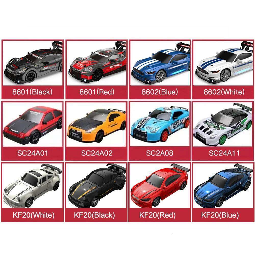 High Speed RC Drift Cars Mustang Vehicle 4WD Full Scale Remote Control Racing With Led Gift Competition Race Car Boys Toy Z260304