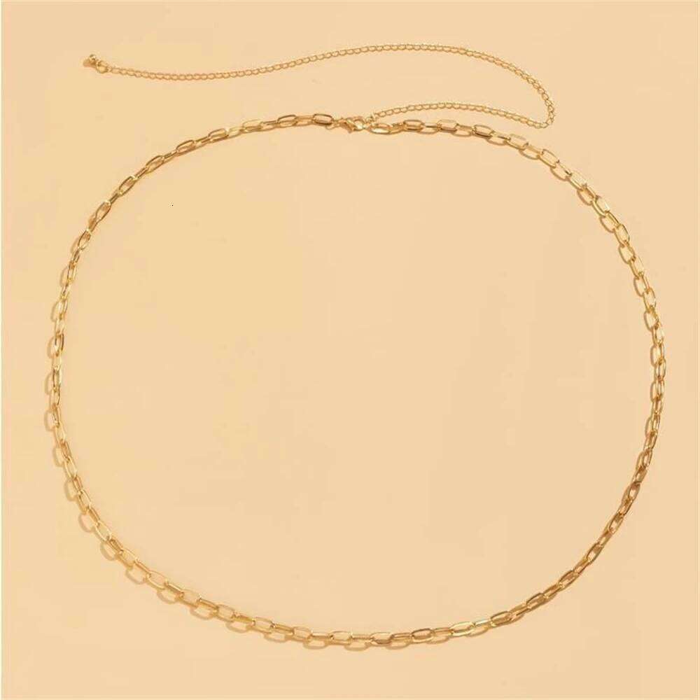 HipHop Belly Chains for Women Gold and Silver Color Metal Holiday Beach Bikini Waist Body Chain Jewelry Versatile Accessory Gift S260304