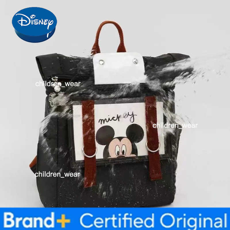 Disney Mickey New Diaper Bag Backpack Cartoon DIY Baby Diaper Bag Backpack High Quality High Capacity Baby Bag Multi Functional H260305