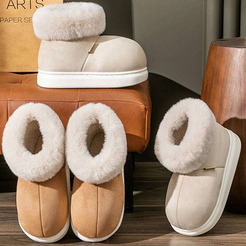 Kidmi Classic Winter Outdoor Fashion Ankle Long For Women Padded Boots New Indoor Warm Fur Shoes