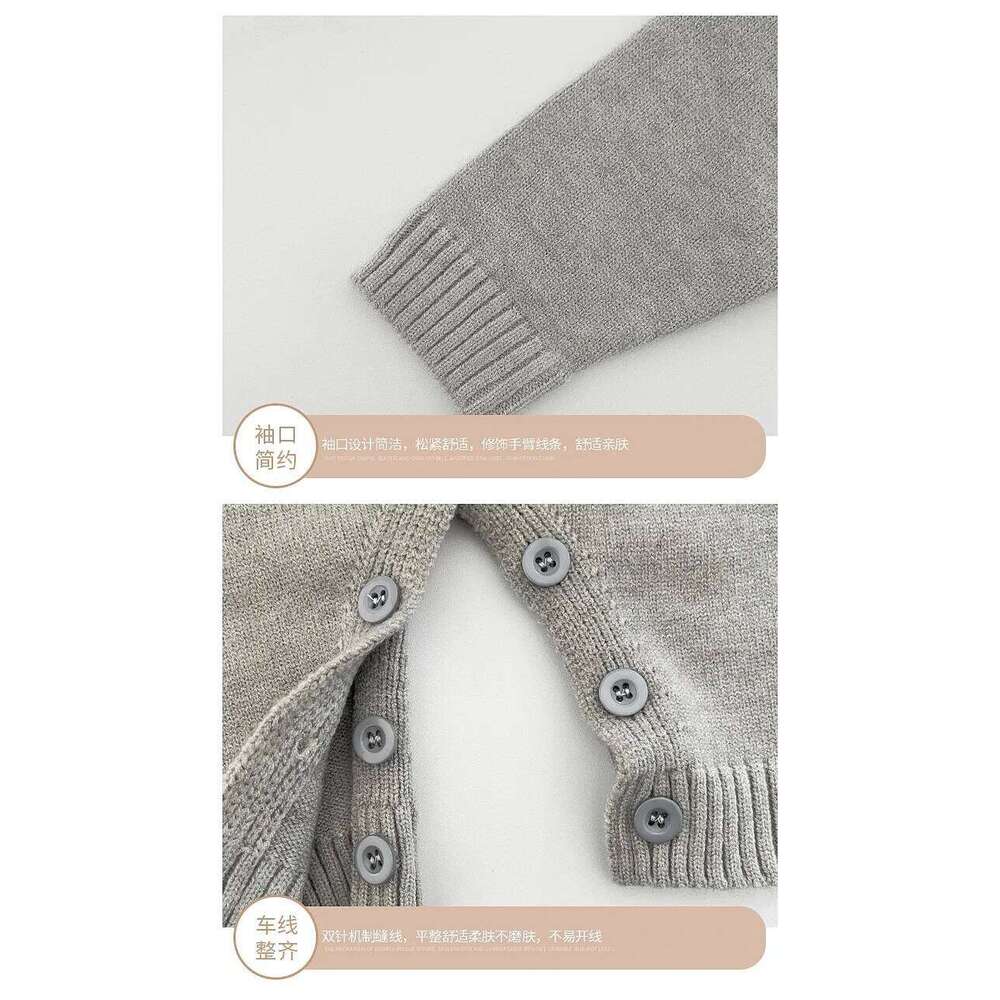 Newborn Baby Kitted Sweaters Boys Girls Warm Romper Autumn Winter climbing Clothes 2025 Cute Cartoon Jumpsuit 0-2T Z260304