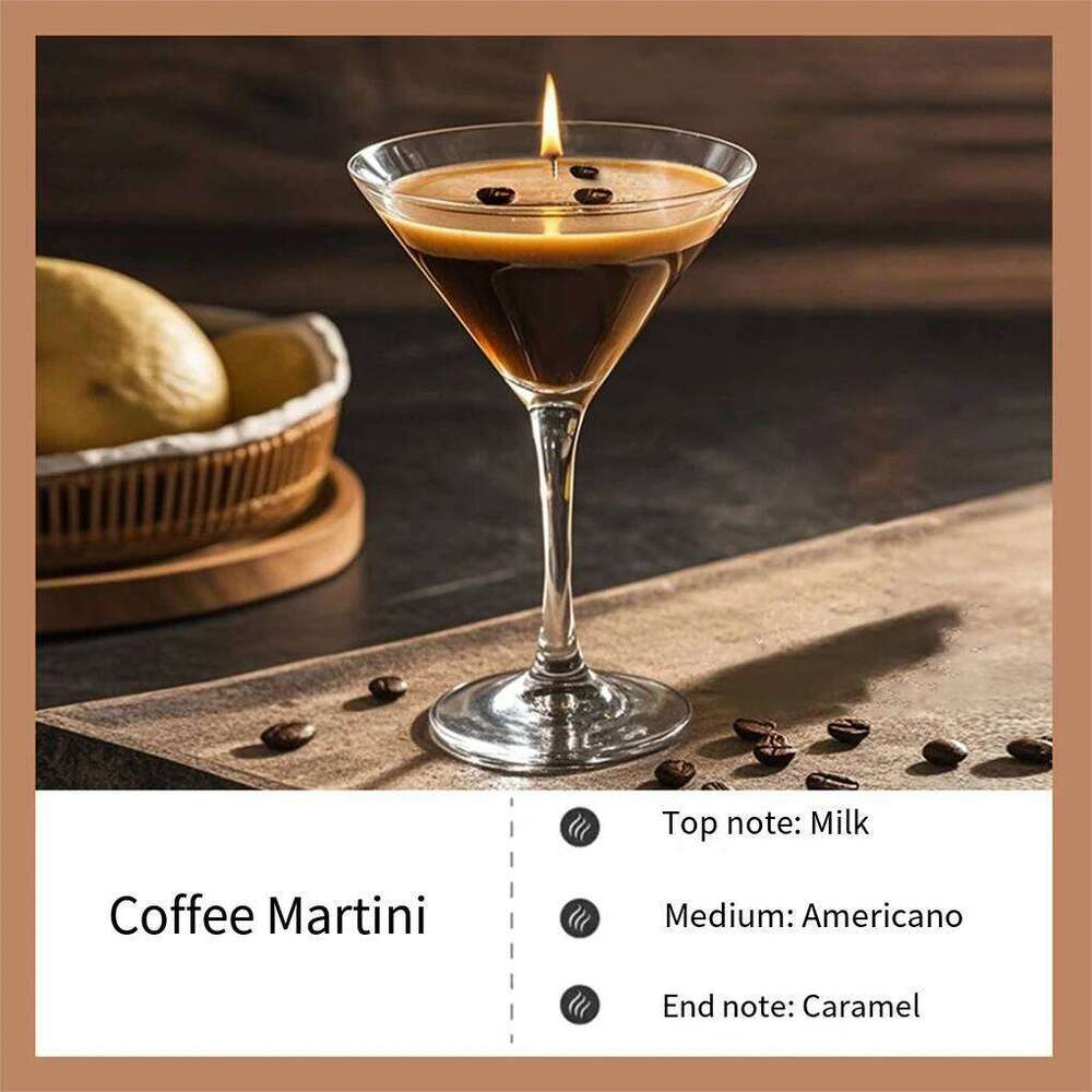 Martini Coffee Scented Candles Romantic Air Fragrance Diffuser Fresh Lasting Soy Wax Candle Home Decoration W260304 W260305