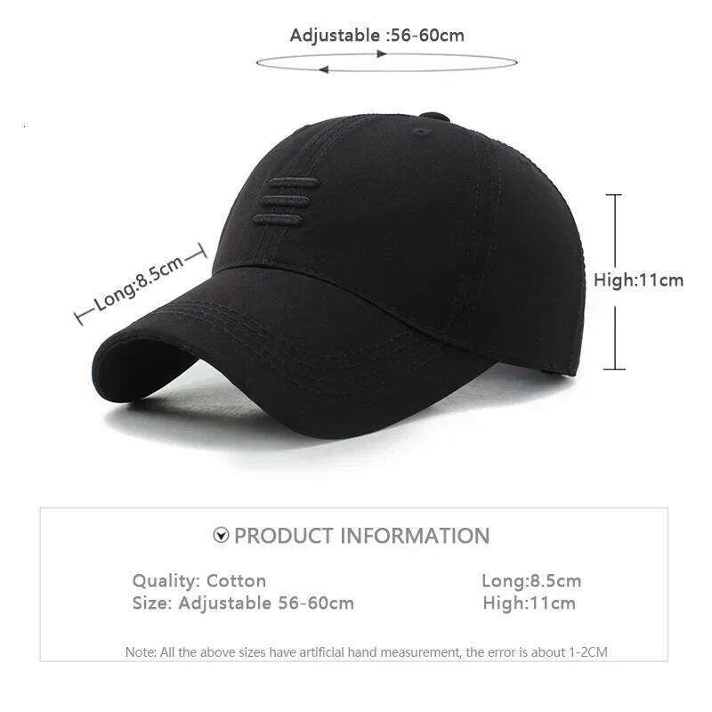 Hat baseball European American fashion spring and autumn sun hat simple black summer leisure duckbill sports cap Y260304