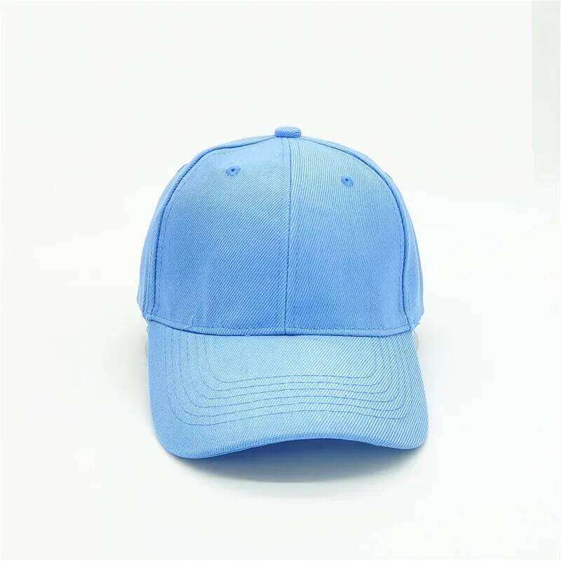 Adult solid acrylic baseball Curved visor Men women casual plain trucker cap Adjustable sun casquette Dad hats Y260304