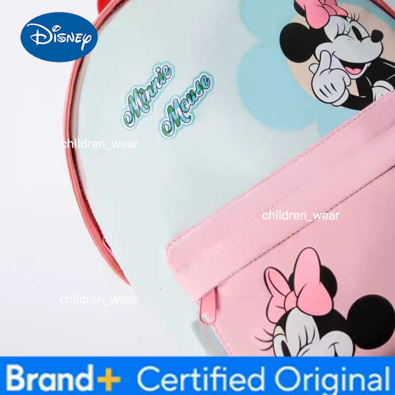 Disney Kindergarten Backpack 2025 New Cartoon Cute Minnie Girls Lightweight Double-Shoulder School Bag H260305
