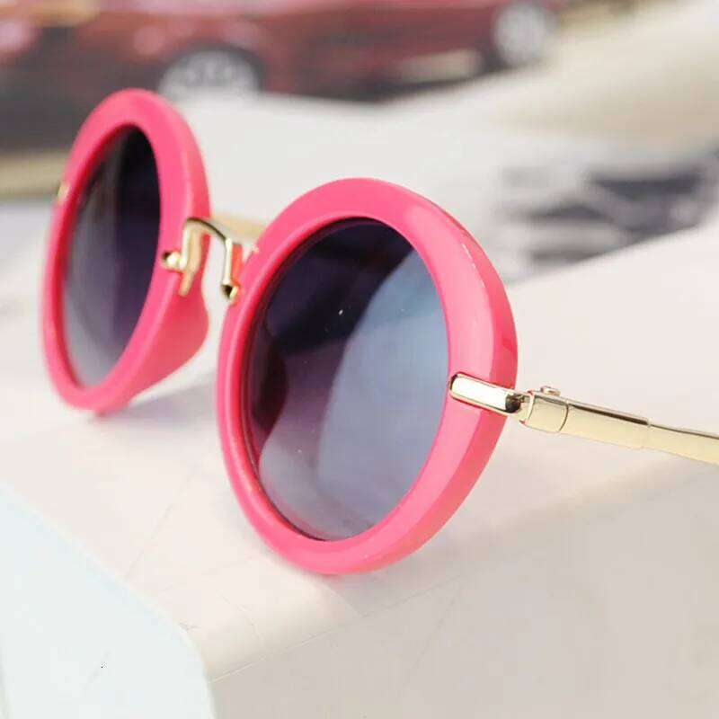 Vintage Kids Children's Stylish Retro Round Sunglasses Eyewear Lovely Girls Boys Sun Glasses Goggles ANTI-UV Shades UV400 Z260305