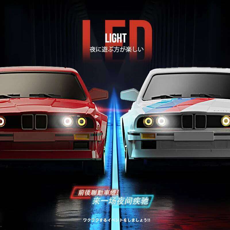 1/16 Proportion Remote Control 4x4 2.4G High Speed Drift Racing Lithium Battery Charging Retro BMW Light Car Model Z260304