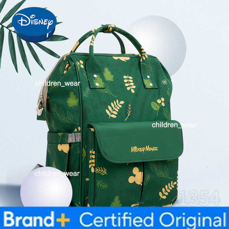 Disney Mickeys New Diaper Bag Backpack Cartoon Cute Baby Bag Multifunctional Baby Diaper Bag Luxury Brand Original Backpack H260305
