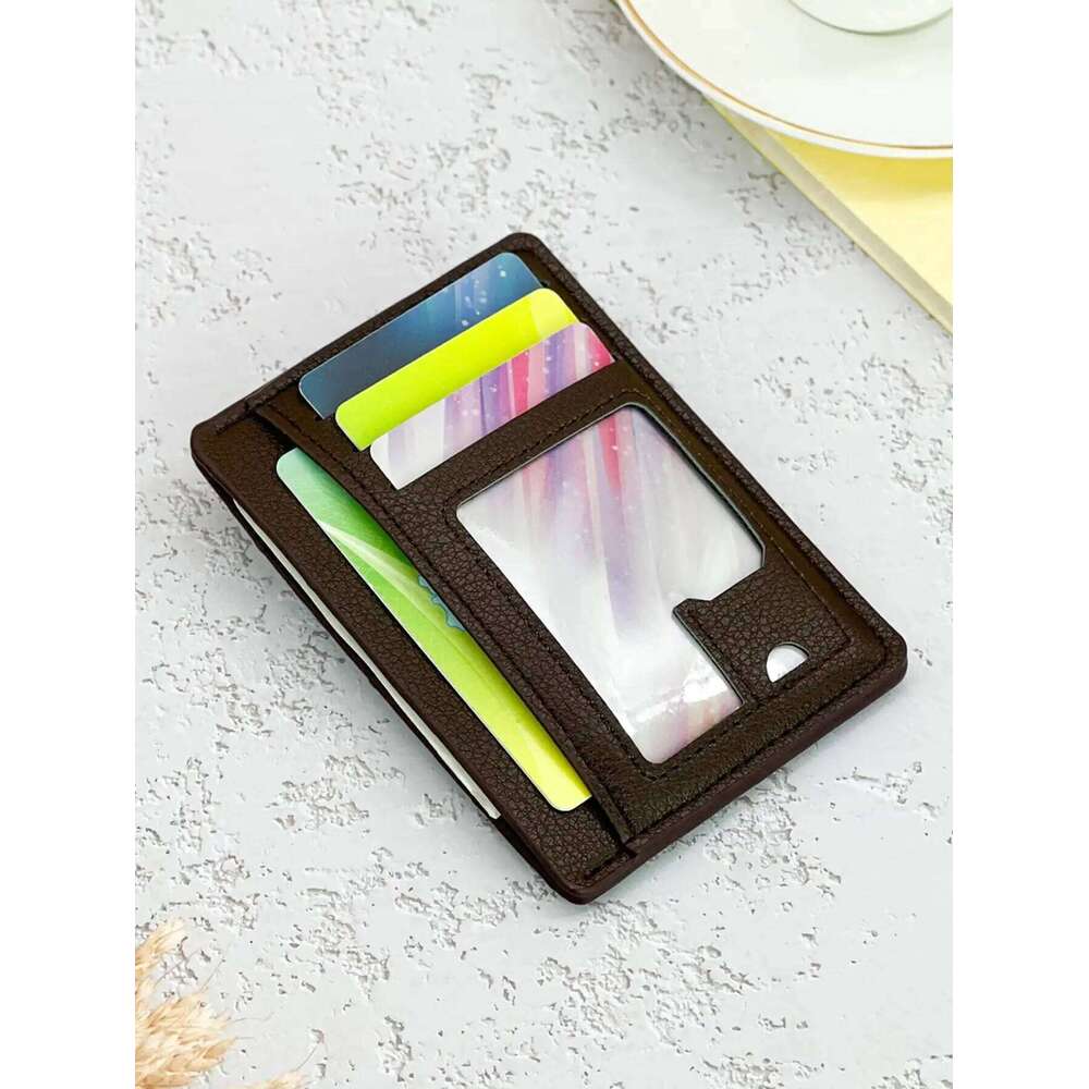 Fashionable Slim Card Holder Men New Trendy Multi-Card Business Wallet for Students and Professionals - Portable Design C260304