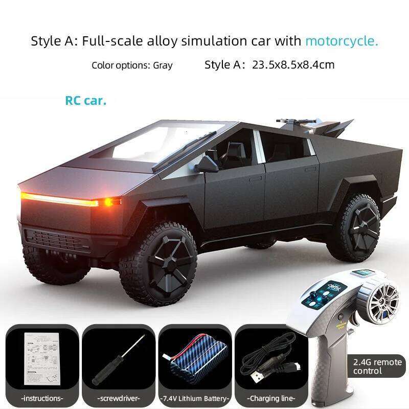 JJRC C8817 Full-Scale Alloy Car 2.4ghz 4wd Off-Road Simulation Pickup Truck Mode With Camping Equipment Rc Cars Gift For Kids Z260304