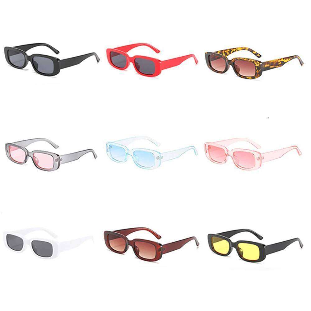 Lovatfirs 9 Pack Square Sunglasses For Party Trip Women Men Different 13 Color UV Protection Z260305