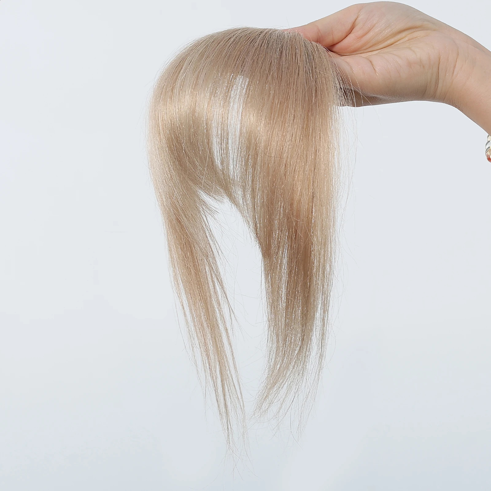 100 Human Hair Bangs Blonde Brown Wispy Bang Hair Clip in Bangs Fringe with Temples Hairpiece for Women Clip on Air Bang 45in 260208