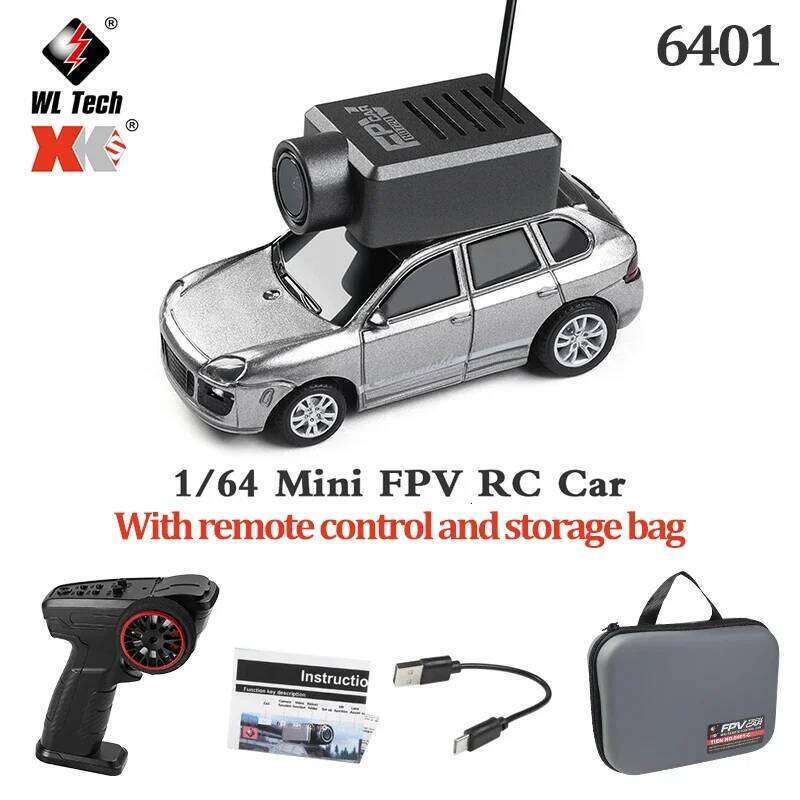1:64 WLtoys 6401 Mini Cars 2.4G Automatic Matchingb with 720P FPV Camera Wifi APP Control Newest RC Racing Car Toy Z260304