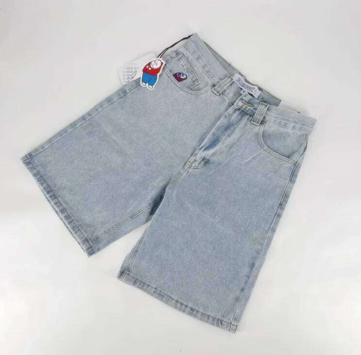 Big Boy Y2K Pants Harajuku Gothic Hip Hop Cartoon Embroidery Baggy Jean New Men Women Clothing High Waist Shorts XJ260305