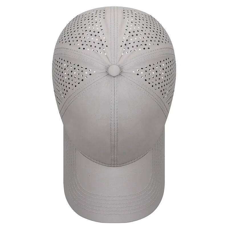 Lightweight Sport Sun for Men and Women Quick-Dry Laser-Punched Breathable Hat Outdoor Baseball Cap Y260304