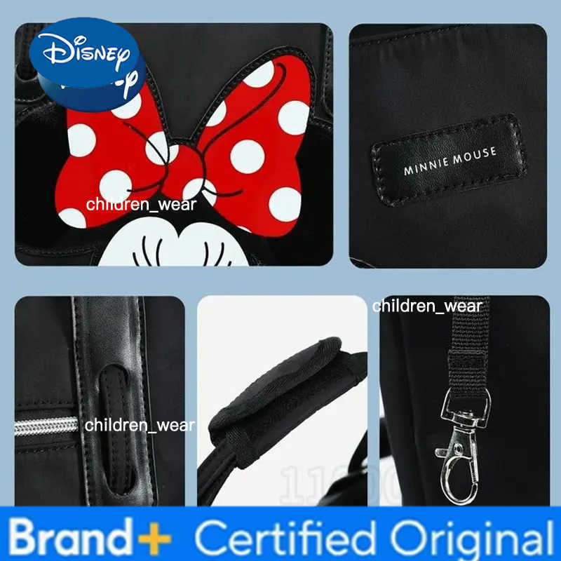 Disney Mickey Original New Diaper Bag Handbag Luxury Brand Baby Diaper Bag Large Capacity High-quality Cartoon Fashion Baby Bag H260305