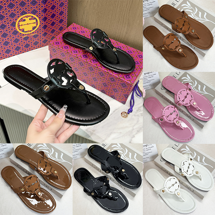 10A Designer torys burchy sandles women slides slippers luxury flat flip flops sliders slide toryes sandals burchy slippers women outdoor shoes big size35-42