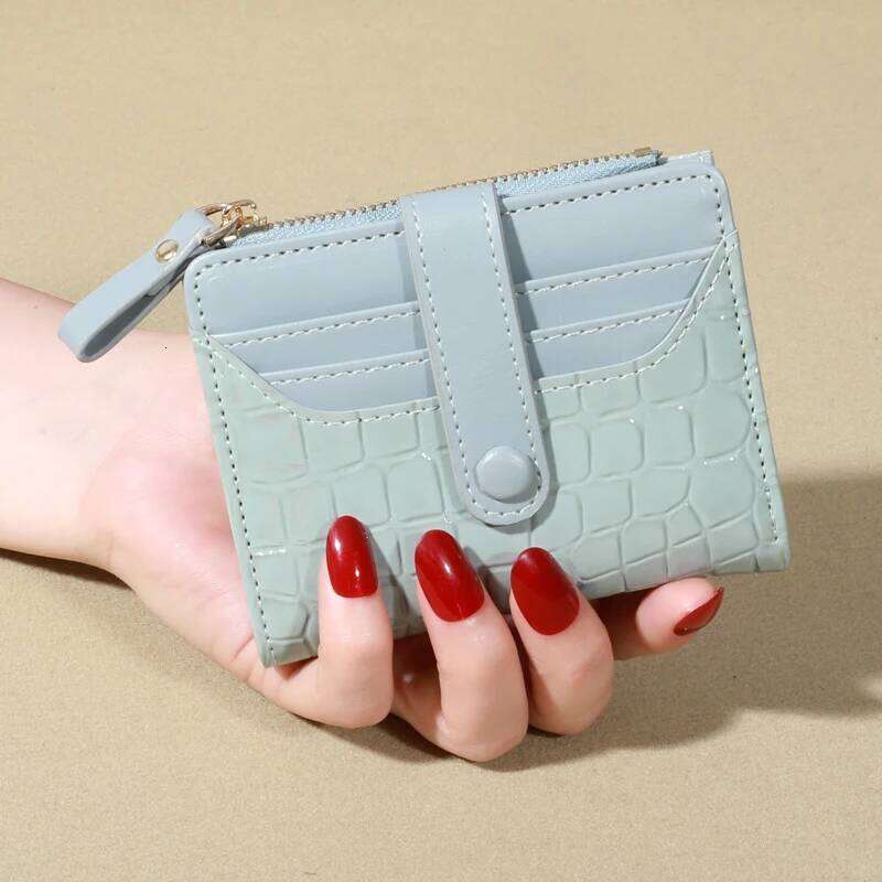 Elegant Women's Multi Wallet - Secure Double Zip Clutch | Casual PU Leather Purse with Style Storage Crocodile Card Bag C260304