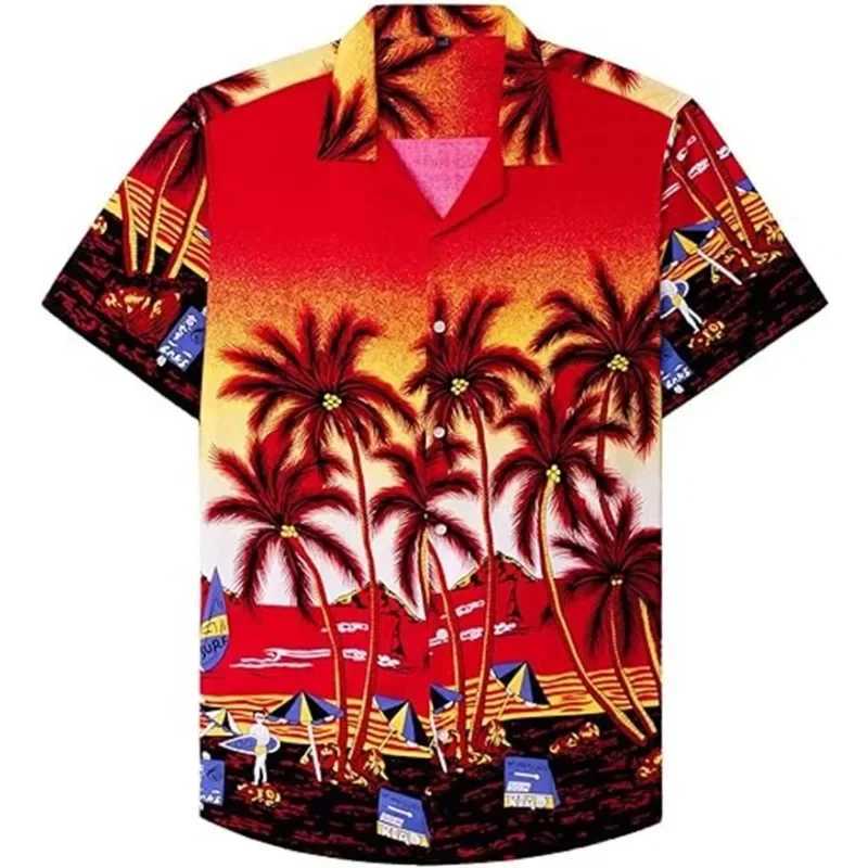Vintage 3D Graphic Shirts Men Hawaiian Tropical Birds Nature Wildlife Button Blouse Fashion Street Hip Hop Lapel Beach Shirt M260305