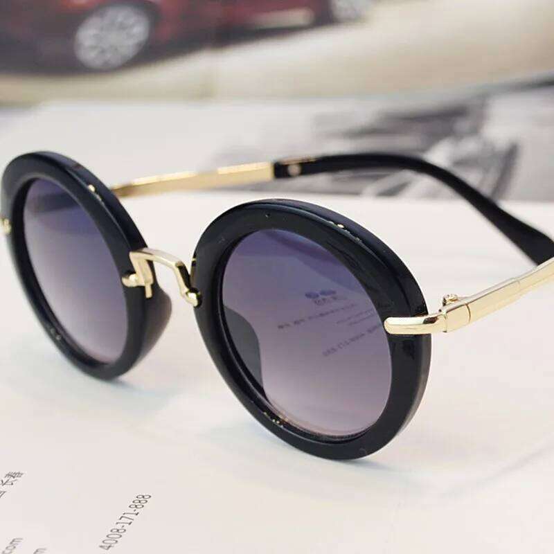Vintage Kids Children's Stylish Retro Round Sunglasses Eyewear Lovely Girls Boys Sun Glasses Goggles ANTI-UV Shades UV400 Z260305