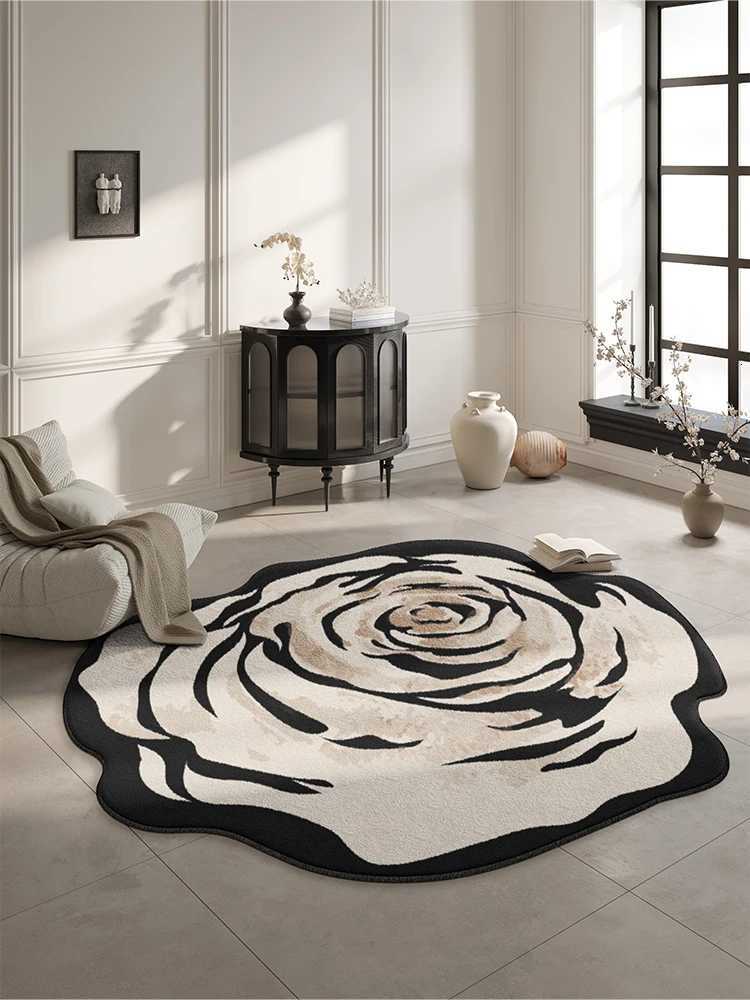 Luxury Floral Carpet For Living Room Bedroom Bedside - Warm Insulated Autumn Winter Home DecorT260305