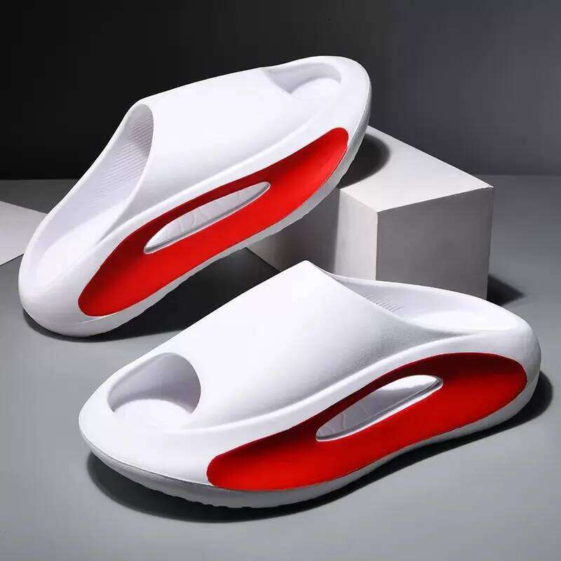 Kidmi Fashion Men Thick Sole Arch Support Slides Summer Outdoor Beach Men's Sneaker Casual Home Soft Slippers