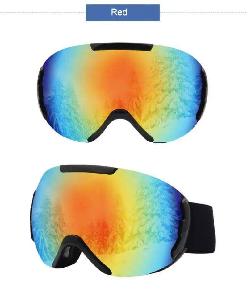 1 Pcs Double Layers UV400 Anti-fog Big Glasses Skiing Mask Snowboard Men Women Snow Goggles Ski Accessories S260304