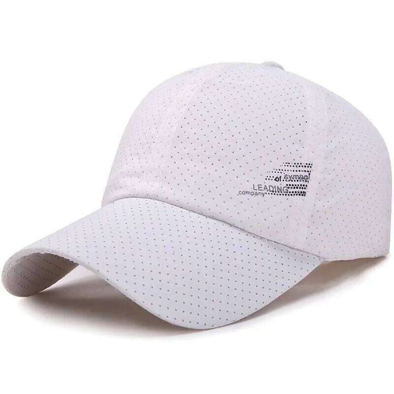Quick Dry Baseball Outdoor Sports Mesh Breathable Hat For Men Portable Hiking Fishing Sunbonnet Golf Adjustable Cap Y260304