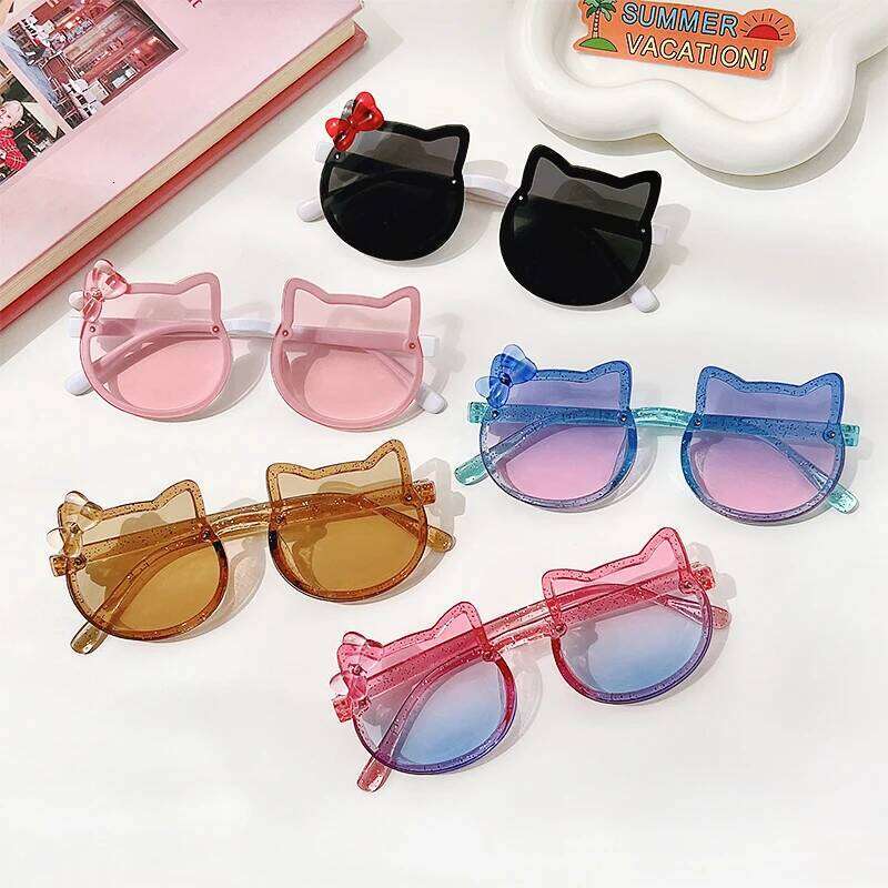 Children Cute Animal Cartoon Vintage Rimless Polarized Boy Girl Outdoor Sun Protection Glasses Kids UV400 Sunglasses Z260305