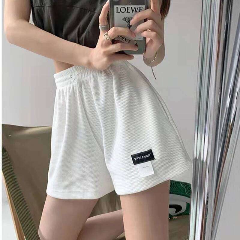 Women Casual Shotrts Summer Loose Sports Shorts Elastic Woman Sportswear Female Thin Solid Three Quarter Trousers 2023 New XJ260305
