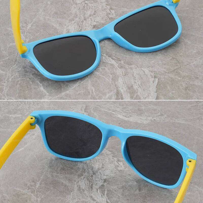 2024 Children's Color blocked Boys and Girls, UV resistant Sunglasses for Babies, Summer Sunshade Glasses Z260305