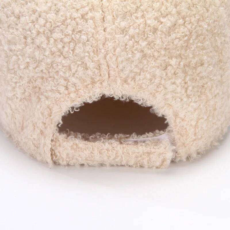 COKK Winter Plush Baseball Cap Solid Color Korean Women Hat Warm Casual Outdoor Snapback caps Casquette Bone Male Y260304