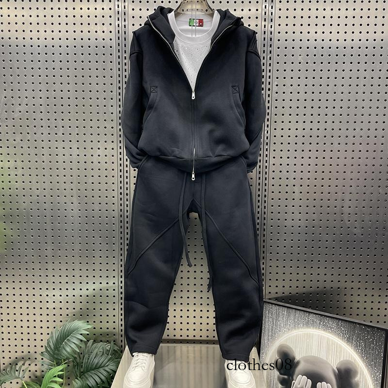 Autumn Winter Fashion Casual Sports Suit Trendy Brand Men Loose Jacket Long Pants Couple Versatile Youth Two-Piece Set